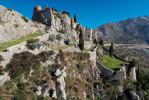 Pevnost Klis v originální podobě.