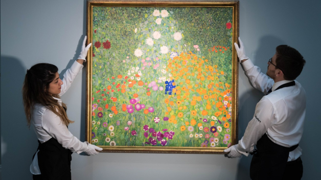 Obraz Bauerngarten od Gustava Klimta se stal třetím nejdražším obrazem vydraženým na evropské aukci.