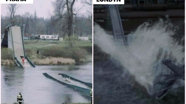 Ke zřícení Trojské lávky se přihlásila parta zákeřných Smrtijedů.