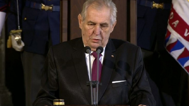Miloš Zeman řečnil na inauguraci nepříjemně dlouho, točil dokola svá klasická témata.