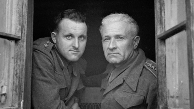 kpt. Bohumír Lomský a pplk. Ludvík Svoboda v Sovětském svazu, 1941