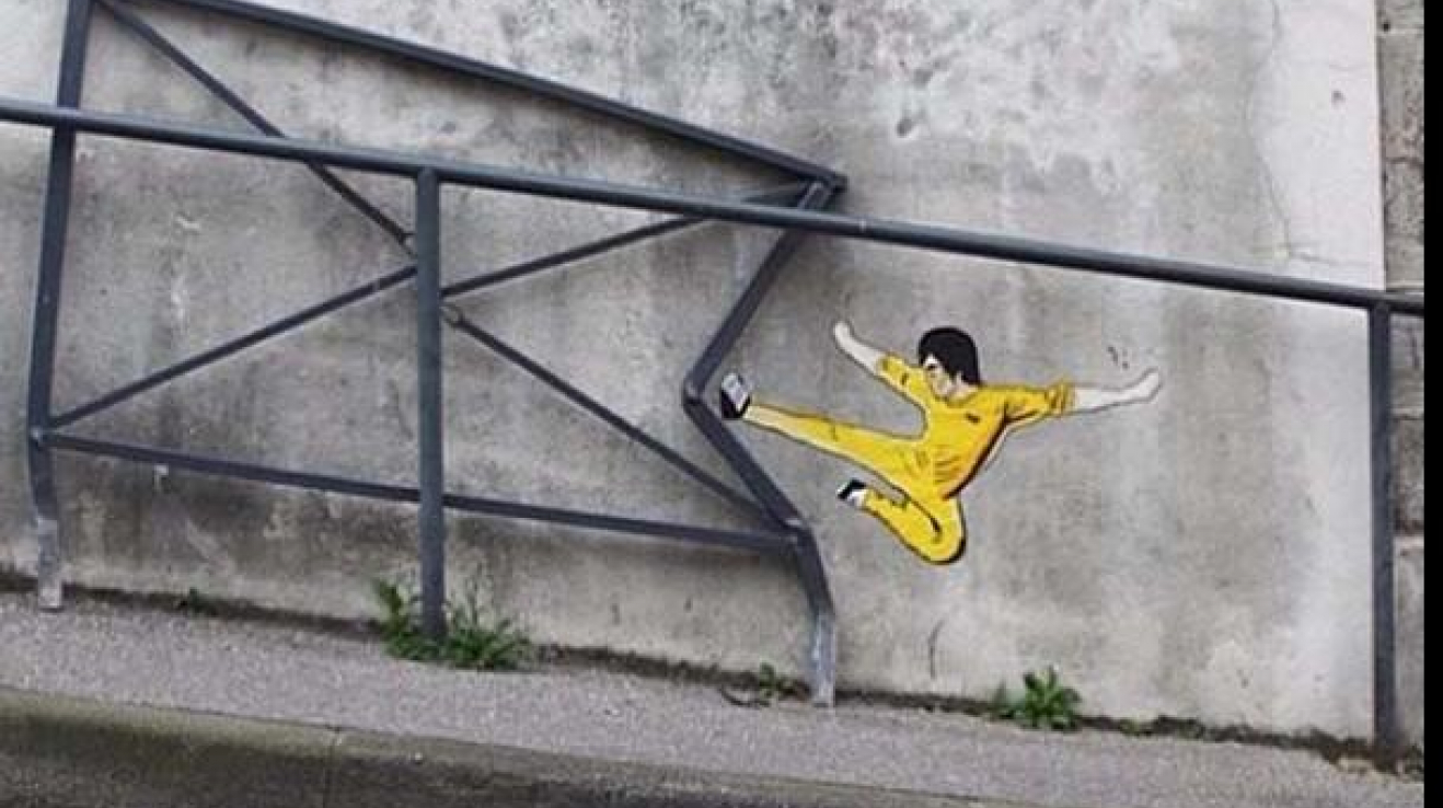 Ulice jsou plné umění. Bruce Lee.