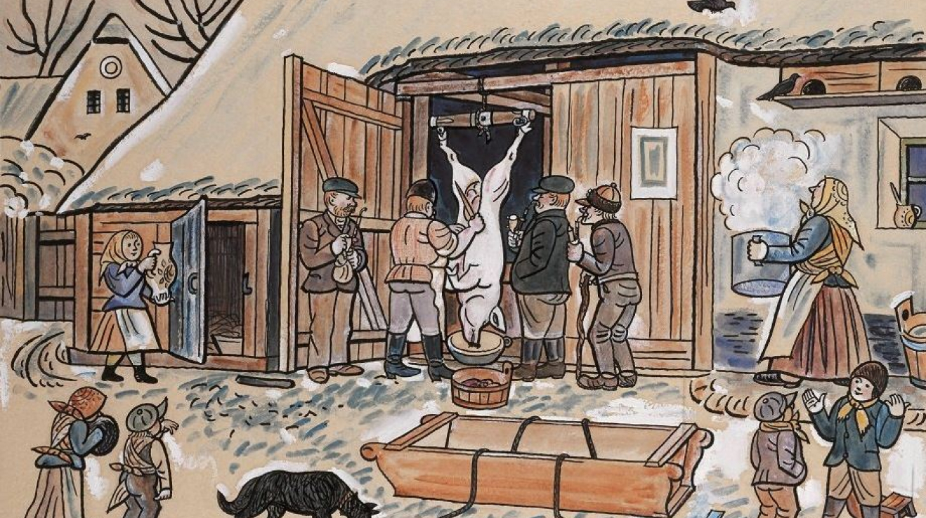 Zabijačka? Tu by Lada dneska těžko nakreslil! Galerie ilustrací české