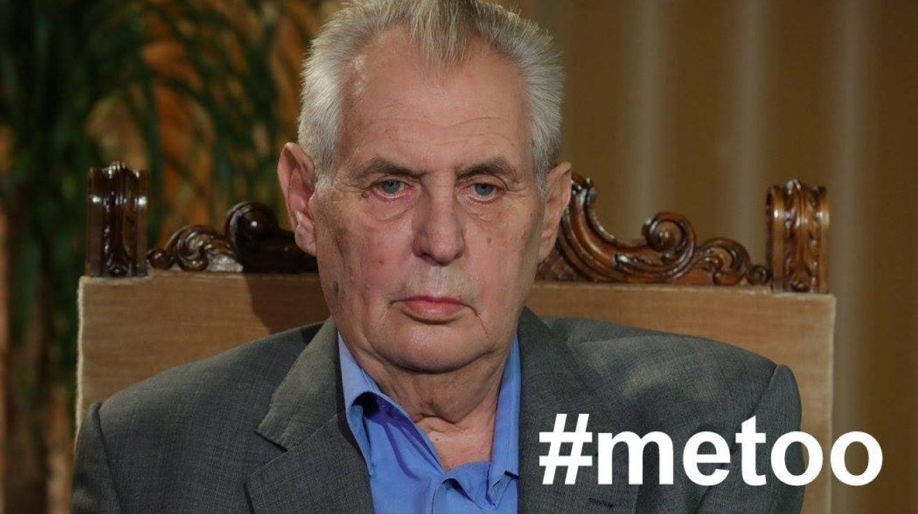 Miloš Zeman se stal součástí kampaně MeToo