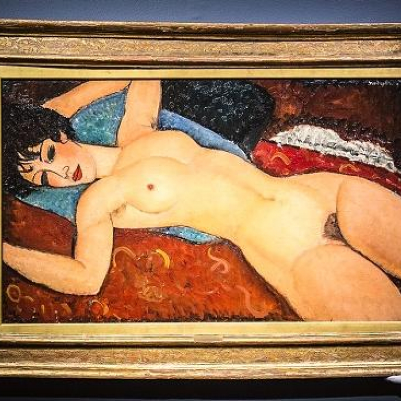 Modiglianiho ležící akt je v seznamu nejdráže vydražených děl na třetí příčce. Stál 170,4 milionu dolarů, což je 3,7 miliardy korun.