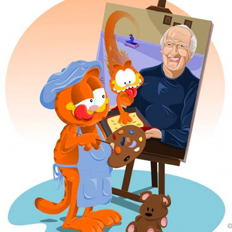 Garfield a jeho autor Jim Davis