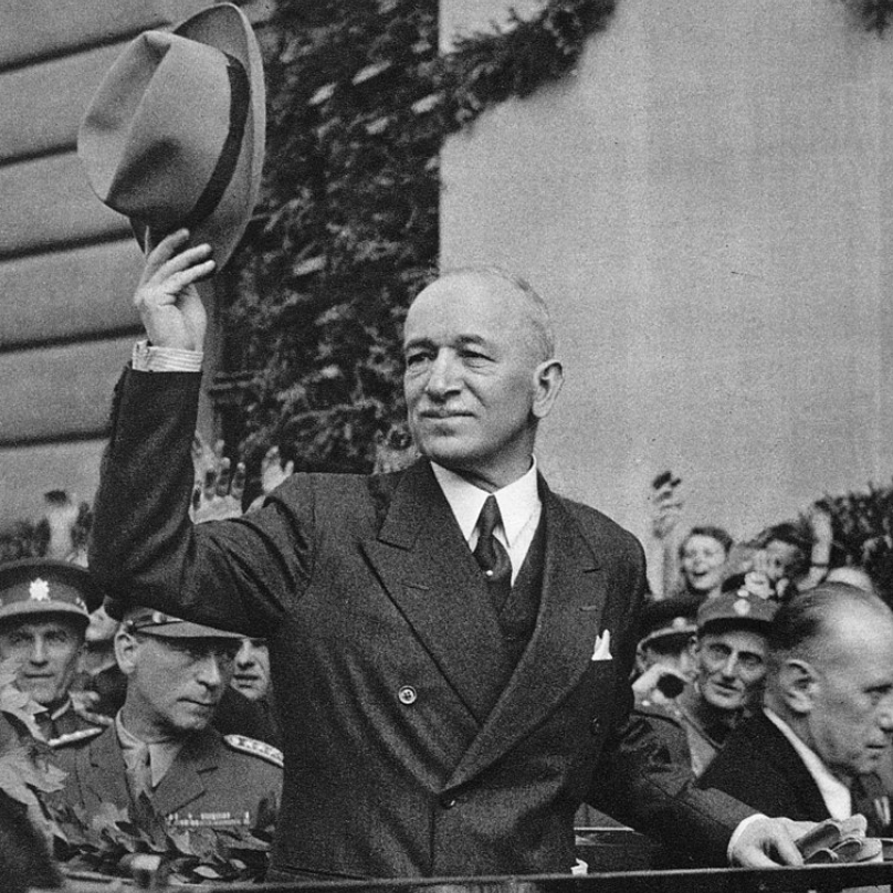 Edvard Beneš v roce 1945.
