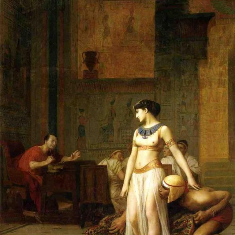 Kleopatra a Caesar