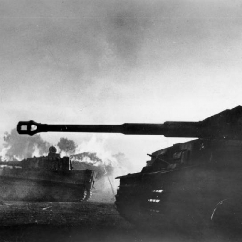 Německé tanky Tiger útočí