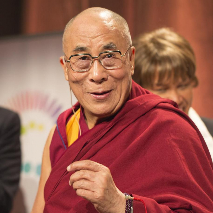 Dalajlama si na podporu vytáhnul českou vlajku z řitě