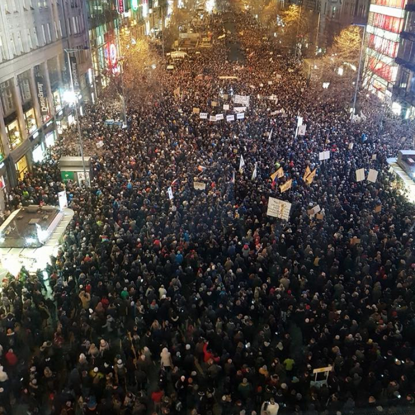 Demonstrace na Václaváku byl jeden velký podvod