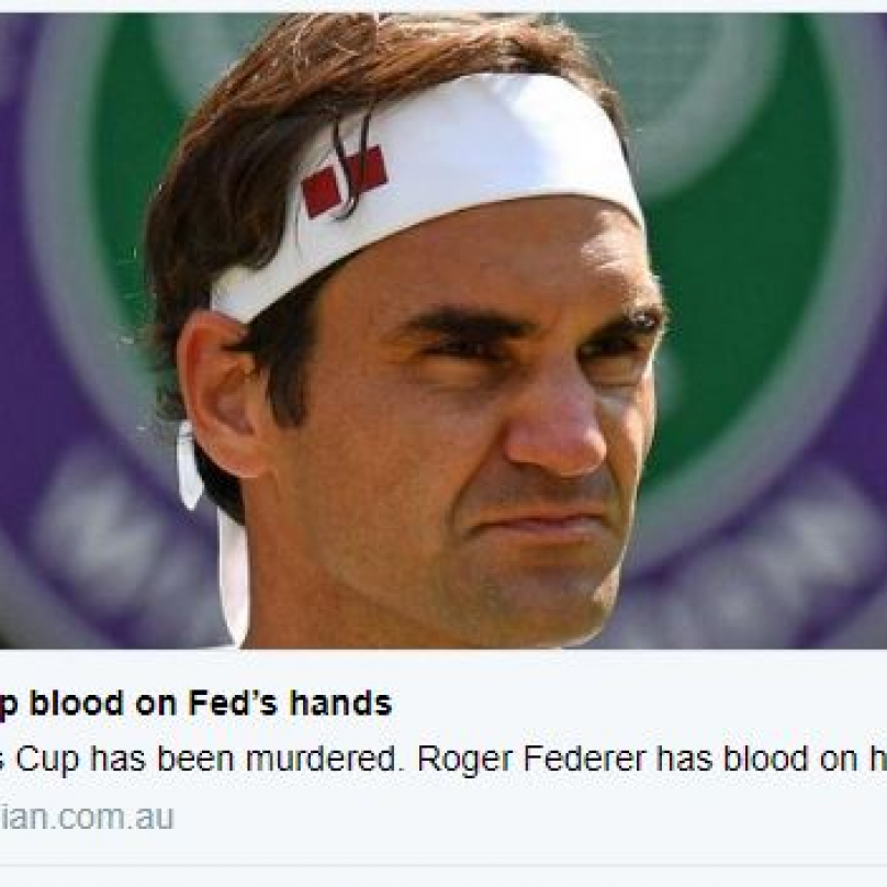 Negativní ohlasy jsou nejenem z České republiky. Například uustralská médie přičítají vinu za zabití Davis Cupu Rogeru Federerovi.