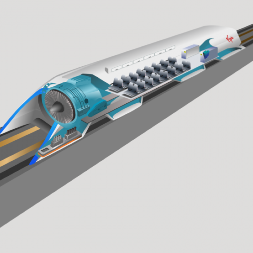 Jedna z možných vizí budoucnosti osobní přeravy.Princip takzvaného hyperloopu spočívá v tom, že pasažéři nastoupí do aerodynamické hliníkové kapsle, která putuje v uzavřeném ocelovém tubusu na vzduchovém polštáři do kýžené destinace. 