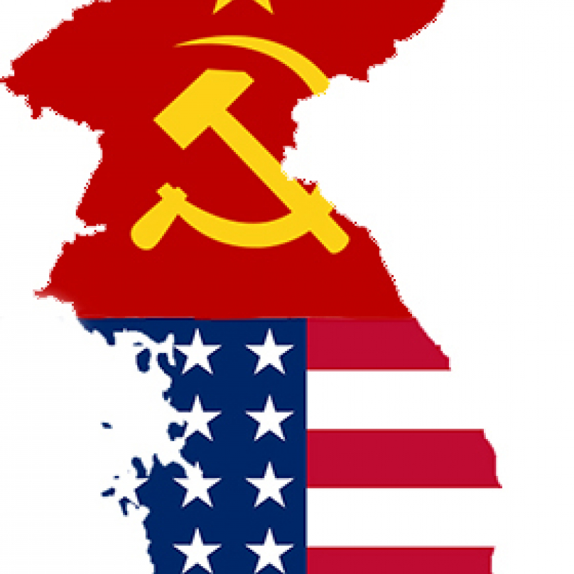 Rozdělená Korea. Sever podporovaný SSSR a jih USA.