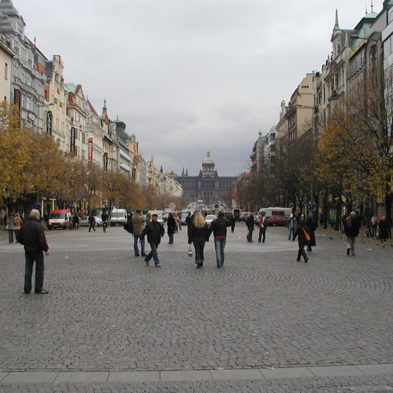 Václavské náměstí je také místem, kam chodí lidé vyjadřovat své názory.