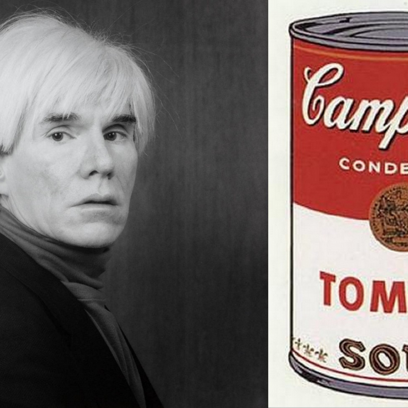 Andy Warhol a polévka od Campbell Soup Company.
