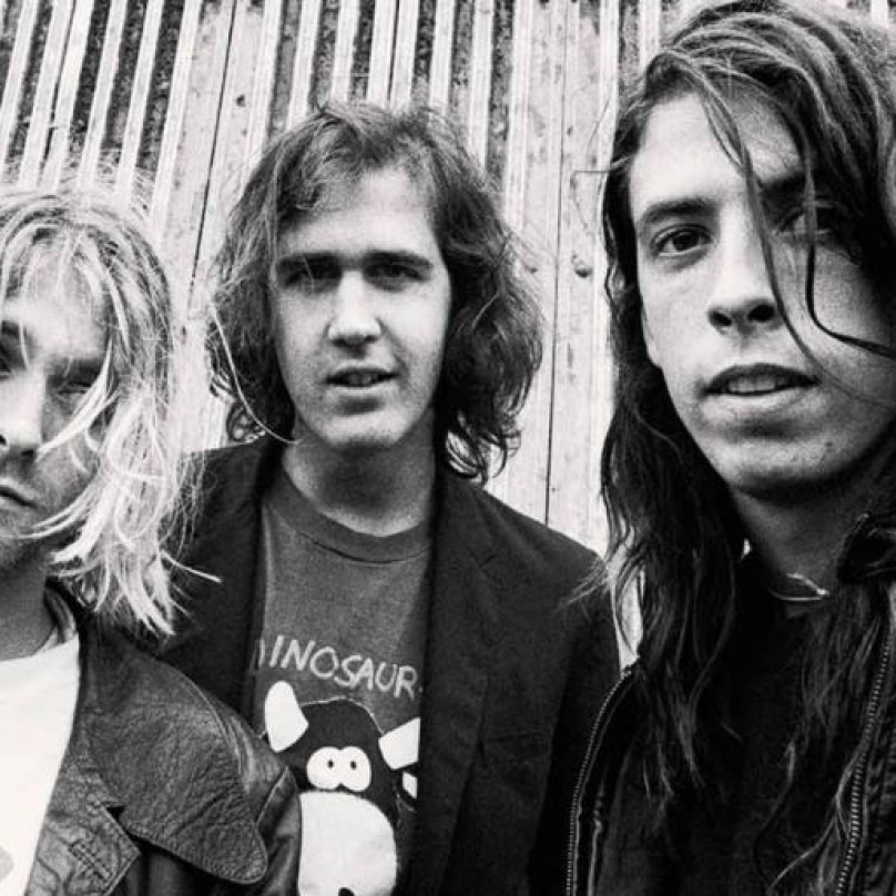 Cobain, Novoselic a Grohl. V této legendární sestavě se Nirvana sešla poprvé na albu Nevermind.