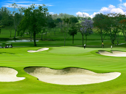 I takhle vypadá golfové hřiště v Thajsku.