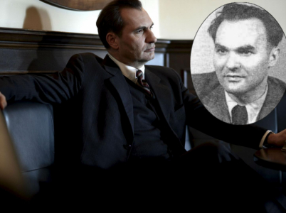 Ve filmu Ondřeje Trojana hraje Zdeňka Tomana (v medailonu) Jiří Macháček.