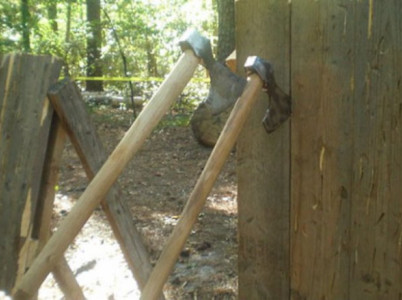 Jaká je pravděpodobnost, že zaseknete sekeru doprostřed jiné sekery?