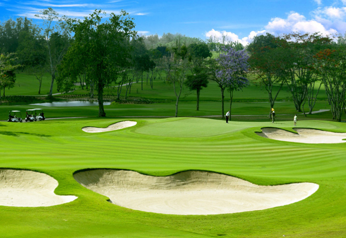 I takhle vypadá golfové hřiště v Thajsku.