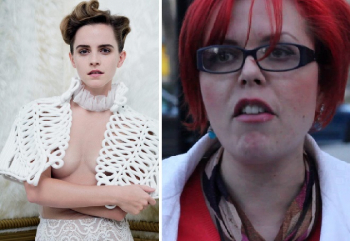 Emma Watson se vyfotila s poloodhalenými prsy, čímž rozzuřila některé samozvané feministky do ruda.