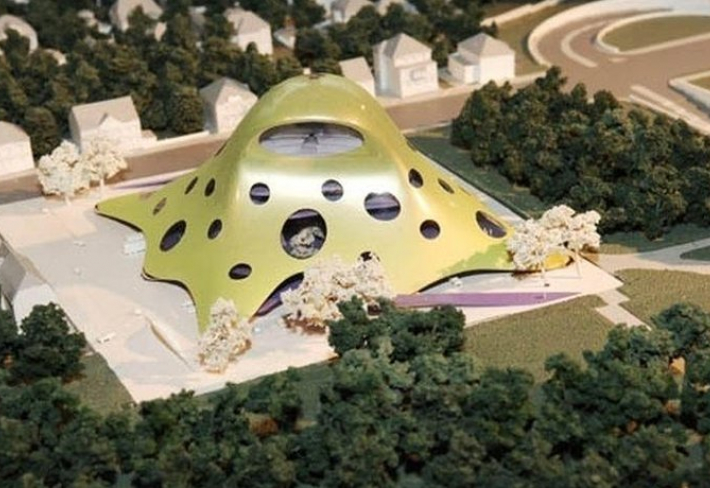 Model Kaplického knihovny.