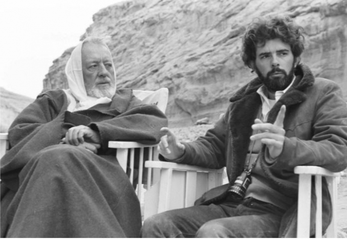George Lucas (vpravo) je duchovním otcem Star Wars. Bez jeho totálního nasazení by ale kult asi vůbec nevznikl.