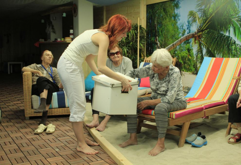 Fototerapeutická pláž v Průhonicích