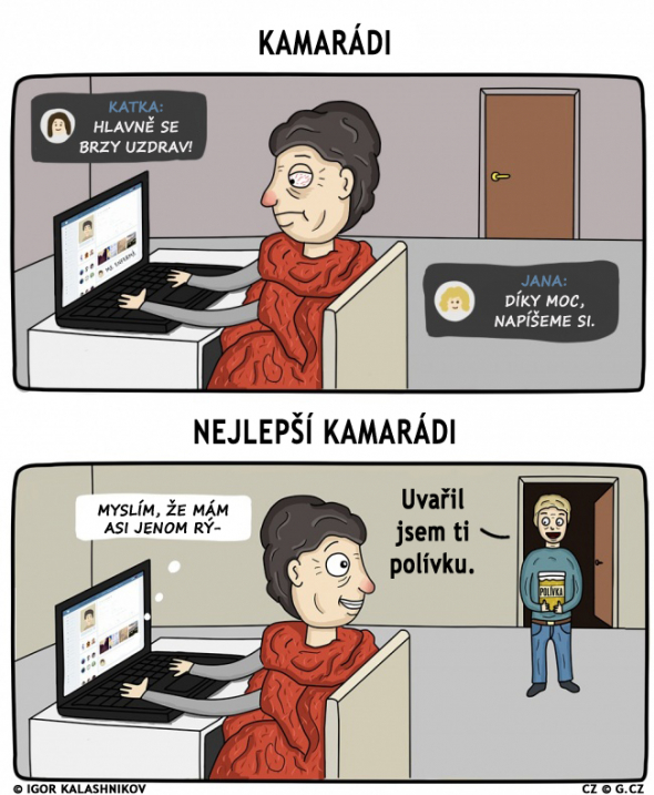 1. V nouzi poznáš, kdo je co za přítele