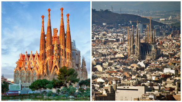 1. Sagrada Família -  Barcelona, Španělsko