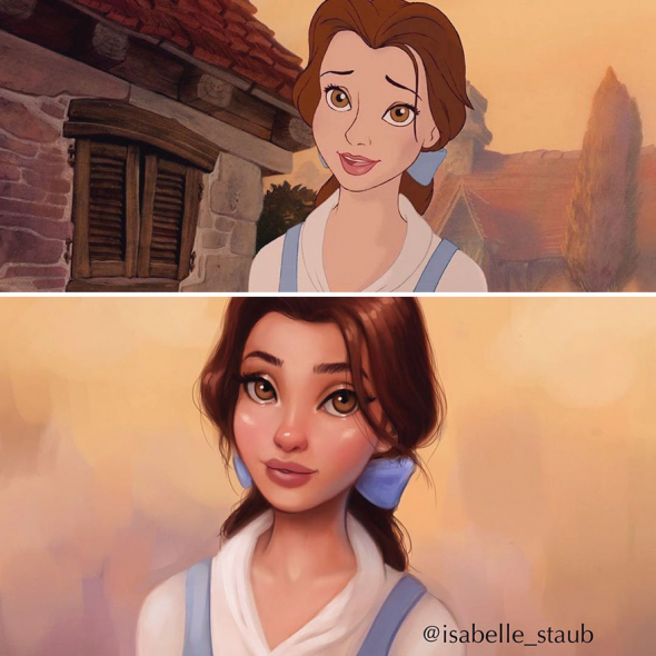 3) Belle (Kráska a zvíře)