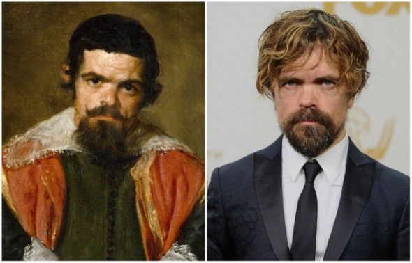 3. Dvorní šašek Sebastián de Morra a herec Peter Dinklage