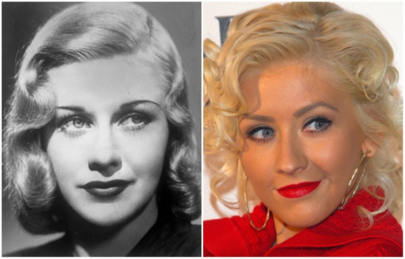 10. Herečka Ginger Rogers a zpěvačka Christina Aguilera