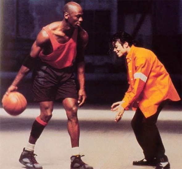 5. Micheal Jordan vs. Micheal Jackson, 1992.