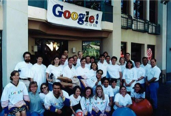 6. První Google tým, 1999. 