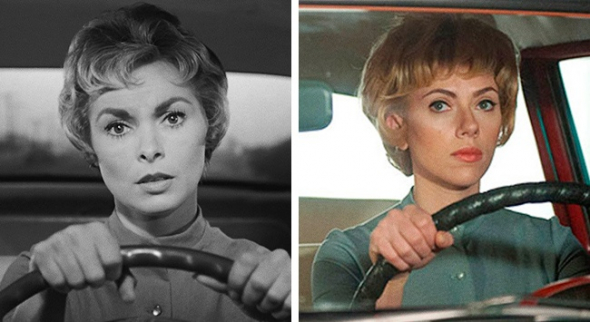 4. Janet Leighová a Scarlett Johansson (Hitchcock, 2012)