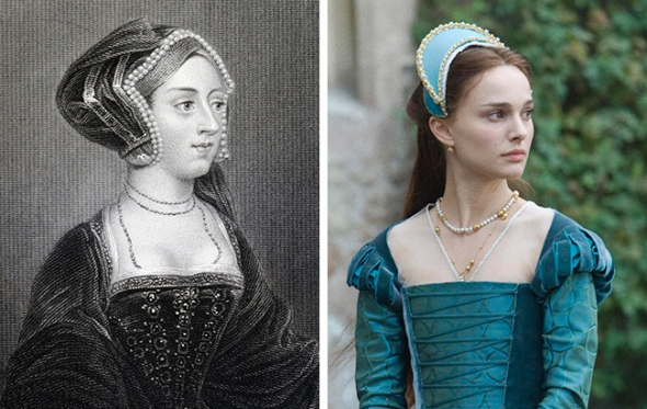 7. Anna Boleynová a Natalie Portman (Králova přízeň, 2008) 