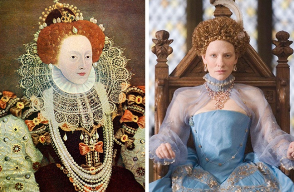 3. Alžběta I. a Cate Blanchett (Královna Alžběta, 1998)