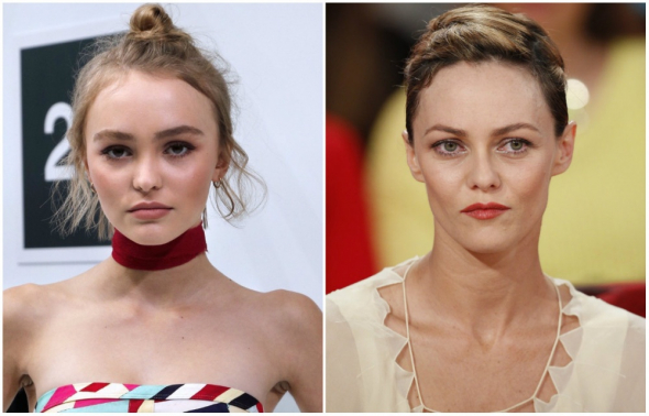 9. Lily-Rose Melody Depp a Vanessa Paradis