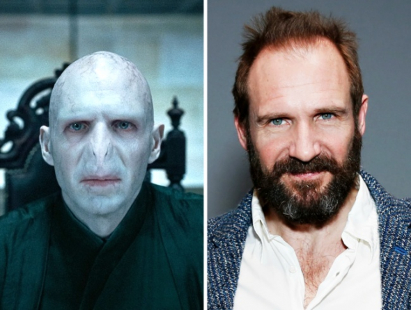 1. Lord Voldemort, kterého hrál Ralph Fiennes