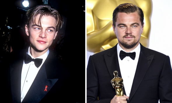 1. Leonardo DiCaprio v roce 1996 a 2016