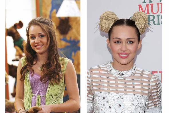 1 Miley Cyrus jako Miley Stewart v seriálu Hannah Montana