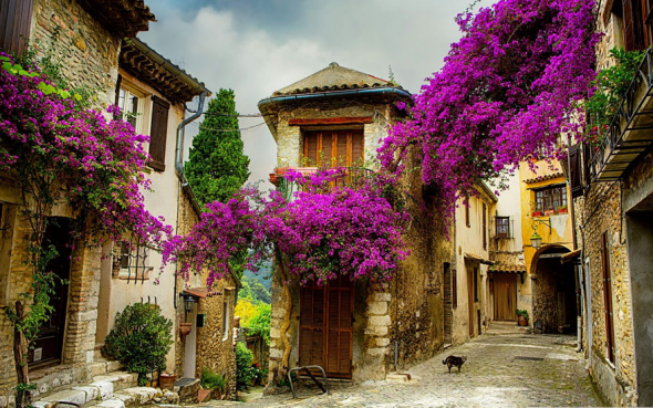1. Malé městečko v Provence, Francie