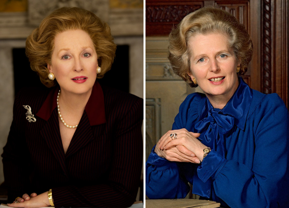 1. Meryl Streep jako Margaret Thatcher ve filmu Železná lady (2014)