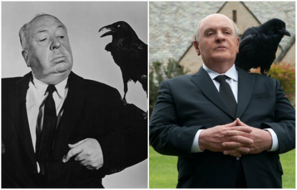 12. Anthony Hopkins jako Alfred Hitchcock ve filmu Hitchcock