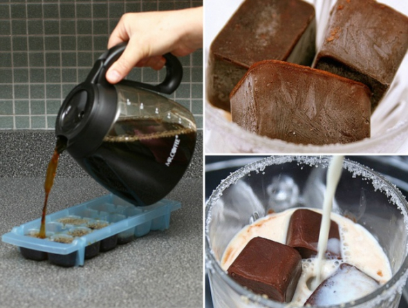1. Ledové kávové kostky - ideální letní osvěžení 