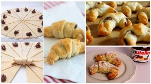 6. Croissanty s Nuttelou 