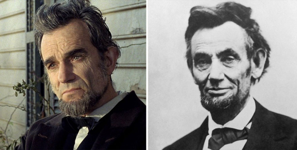 3. Daniel Day‑Lewis jako Abraham Lincoln ve filmu Lincoln (2012)
