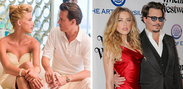 6. Johnny Depp a Amber Heard ve filmu Rumový deník